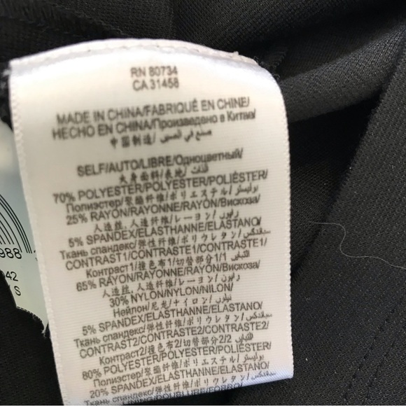 BCBG MaxAzria Little Black Dress Long Sleeve V Neck Mid Length Bodycon Womens S - Picture 11 of 14